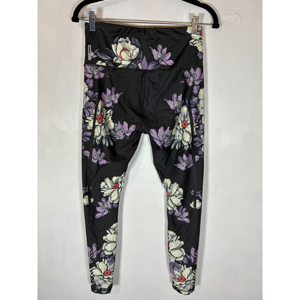 RBX Medium Floral High Waisted Performance Leggings Yoga Athletic Pants - Picture 8 of 8